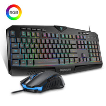 Load image into Gallery viewer, olrouse RGB Keyboard and Mouse Set Wired